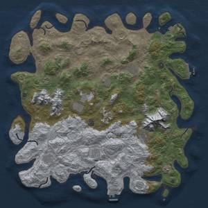 Thumbnail Rust Map: Procedural Map, Size: 5000, Seed: 310852386, 19 Monuments