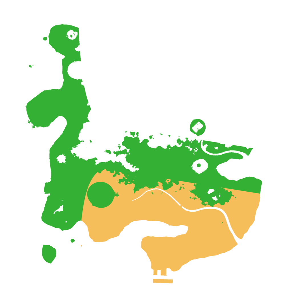 Biome Rust Map: Procedural Map, Size: 3000, Seed: 9380627