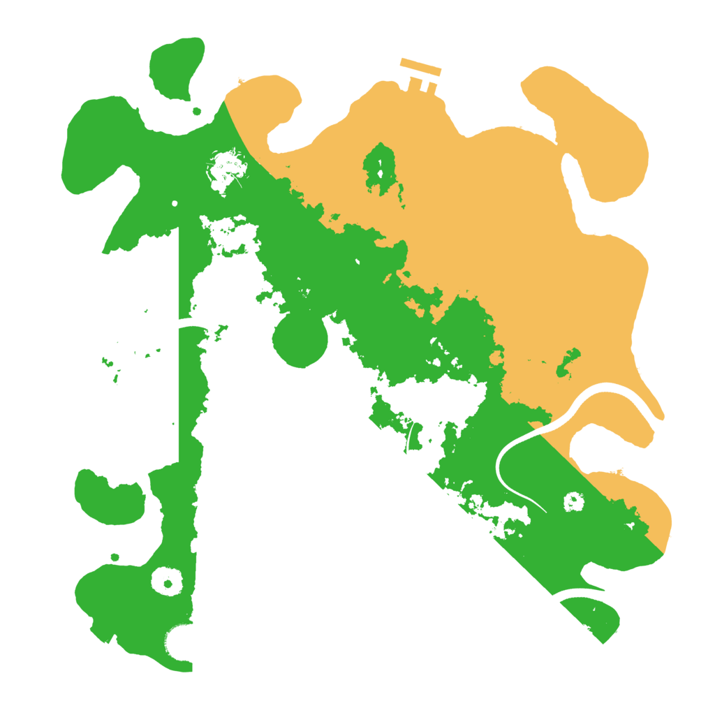 Biome Rust Map: Procedural Map, Size: 3500, Seed: 849670019