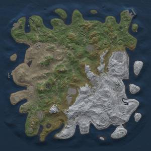 Thumbnail Rust Map: Procedural Map, Size: 4500, Seed: 1767522081, 18 Monuments