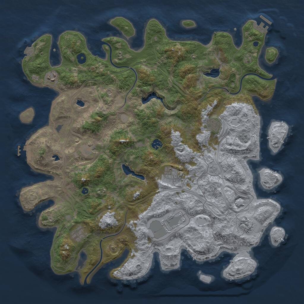 Rust Map: Procedural Map, Size: 4500, Seed: 1767522081, 15 Monuments