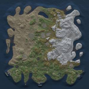 Thumbnail Rust Map: Procedural Map, Size: 4250, Seed: 384748397, 19 Monuments