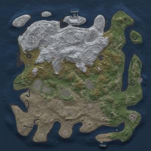 Thumbnail Rust Map: Procedural Map, Size: 4000, Seed: 561045590, 19 Monuments