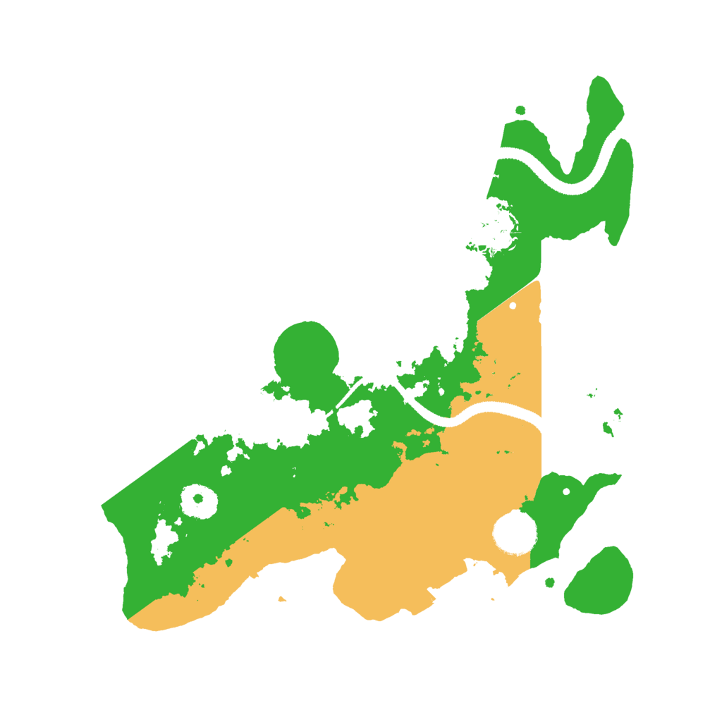 Biome Rust Map: Procedural Map, Size: 3000, Seed: 14177