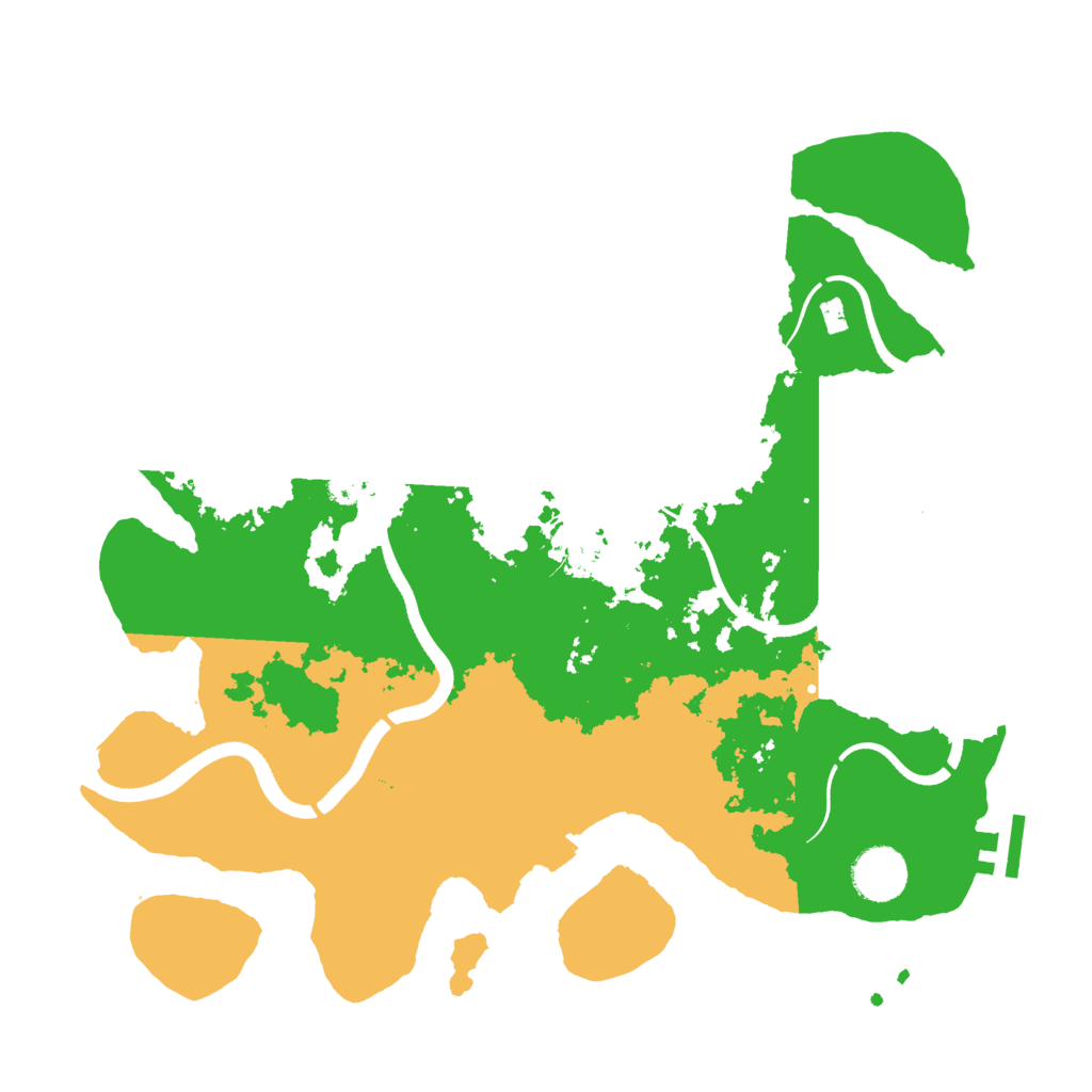 Biome Rust Map: Procedural Map, Size: 3500, Seed: 1380634993