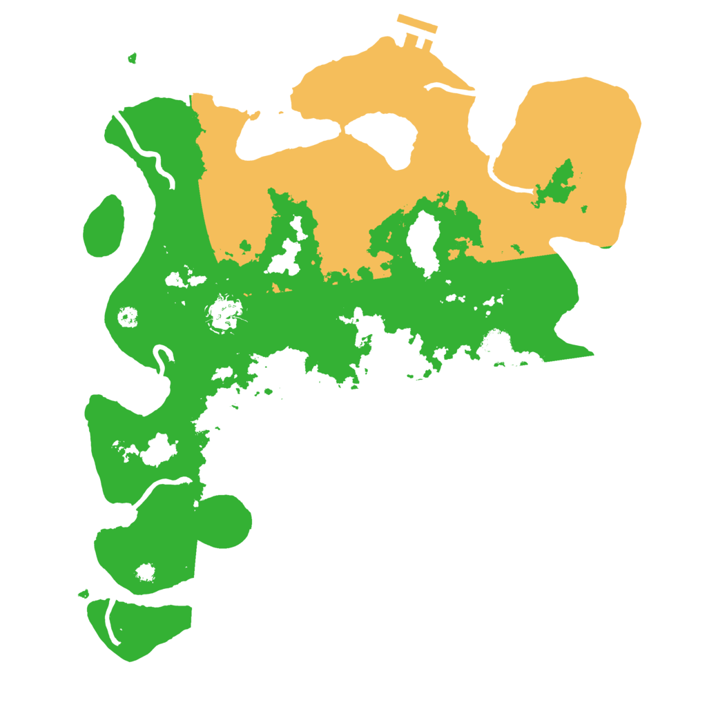 Biome Rust Map: Procedural Map, Size: 3500, Seed: 834397457