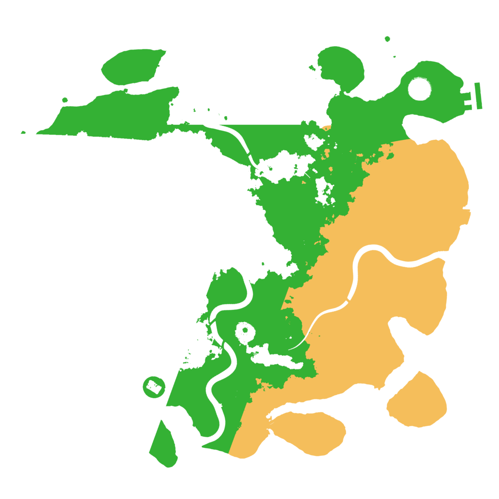 Biome Rust Map: Procedural Map, Size: 3800, Seed: 288871847