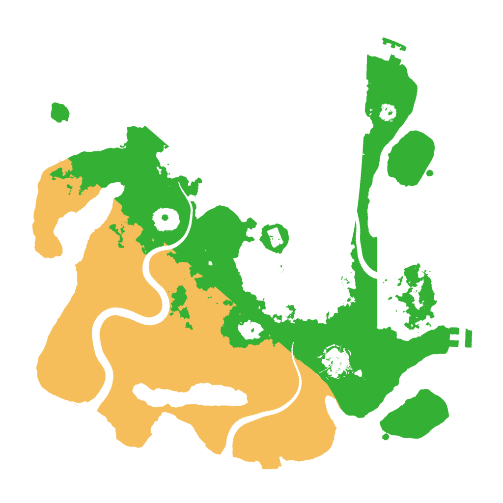 Biome Rust Map: Procedural Map, Size: 3000, Seed: 782907104