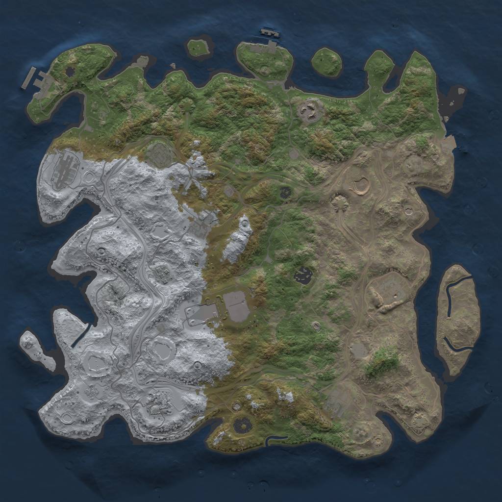 Rust Map: Procedural Map, Size: 4250, Seed: 20240704, 19 Monuments