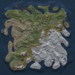 Thumbnail Rust Map: Procedural Map, Size: 4000, Seed: 1180035899, 19 Monuments