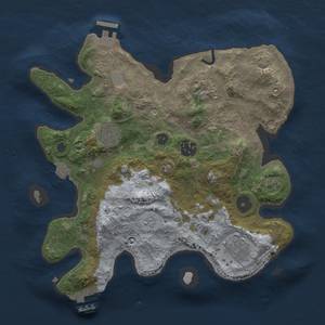 Thumbnail Rust Map: Procedural Map, Size: 3000, Seed: 611374804, 12 Monuments