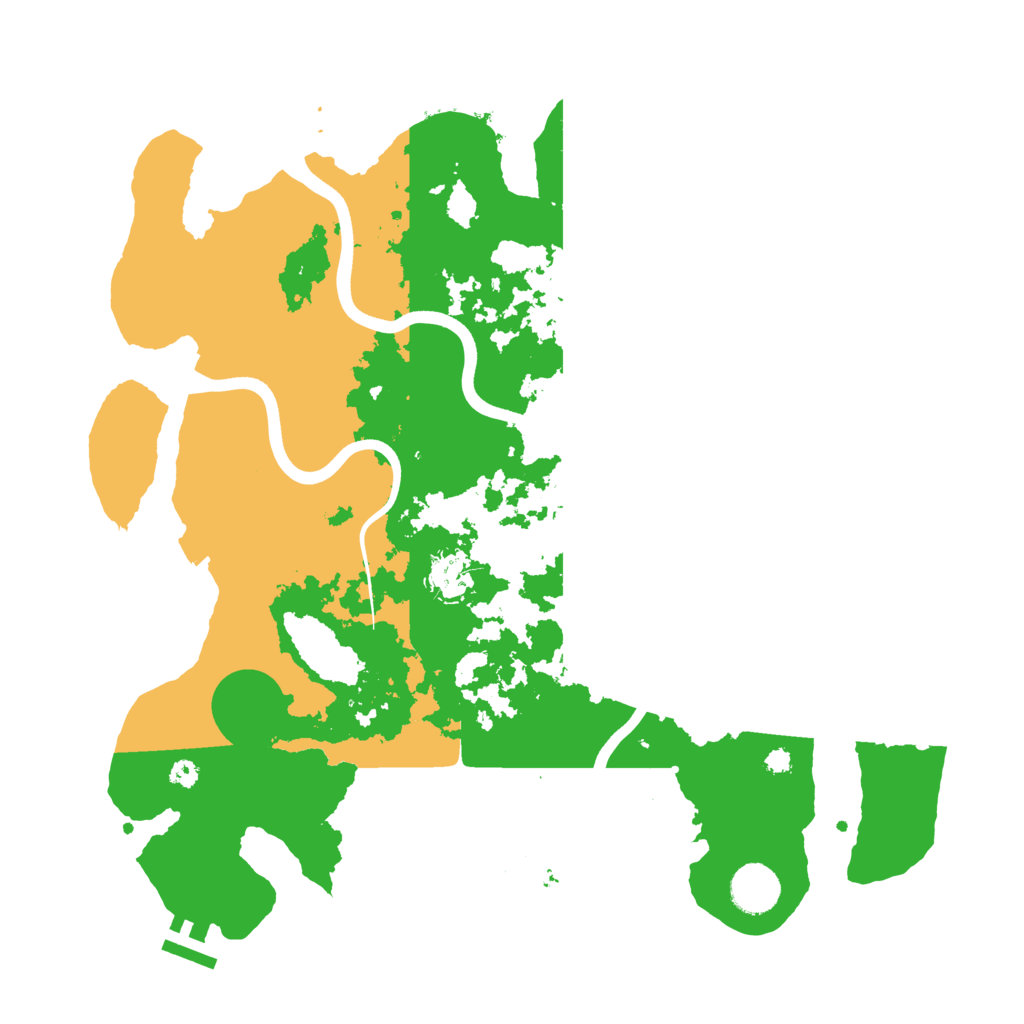 Biome Rust Map: Procedural Map, Size: 3700, Seed: 911595539