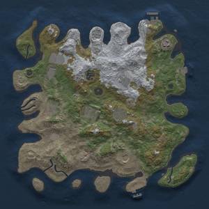 Thumbnail Rust Map: Procedural Map, Size: 3750, Seed: 1978456122, 17 Monuments