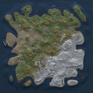 Thumbnail Rust Map: Procedural Map, Size: 4250, Seed: 898067770, 19 Monuments