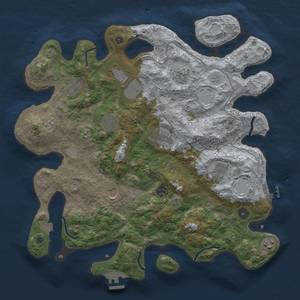 Thumbnail Rust Map: Procedural Map, Size: 4000, Seed: 1651896245, 18 Monuments