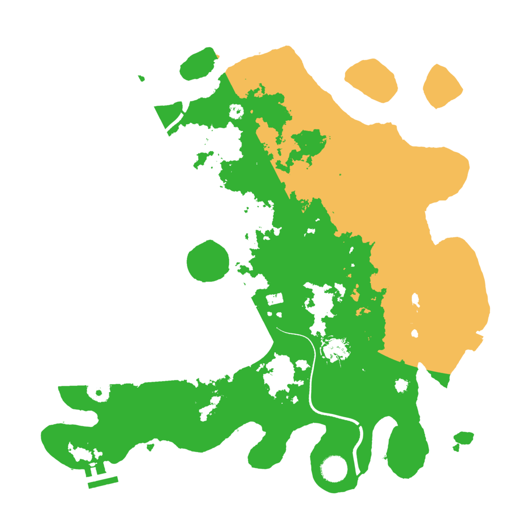 Biome Rust Map: Procedural Map, Size: 3500, Seed: 36093266