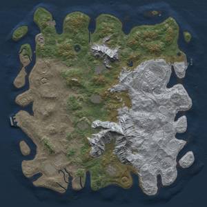 Thumbnail Rust Map: Procedural Map, Size: 5000, Seed: 1720503360, 19 Monuments