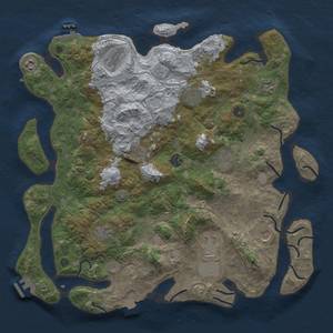 Thumbnail Rust Map: Procedural Map, Size: 4250, Seed: 70745896, 19 Monuments