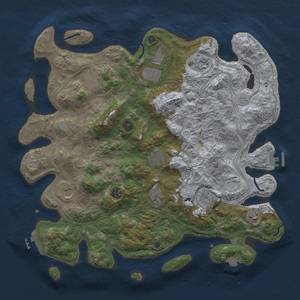 Thumbnail Rust Map: Procedural Map, Size: 4250, Seed: 97904718, 19 Monuments