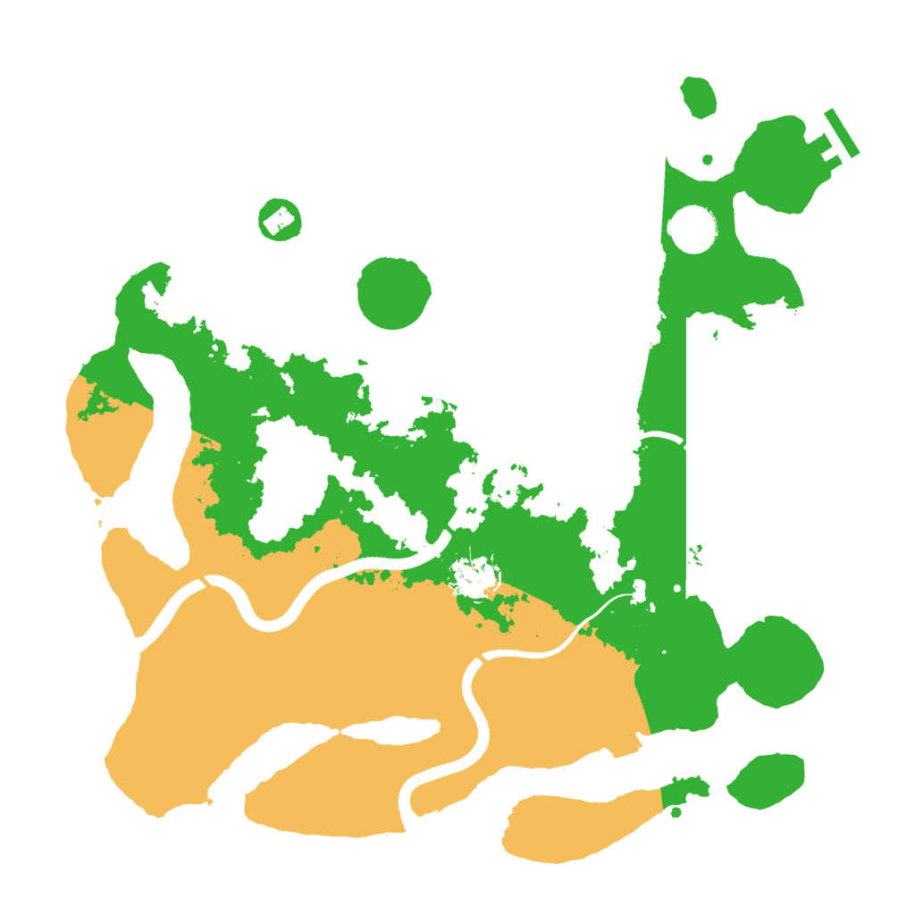 Biome Rust Map: Procedural Map, Size: 3500, Seed: 1700916645