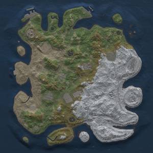 Thumbnail Rust Map: Procedural Map, Size: 4000, Seed: 10149360, 18 Monuments