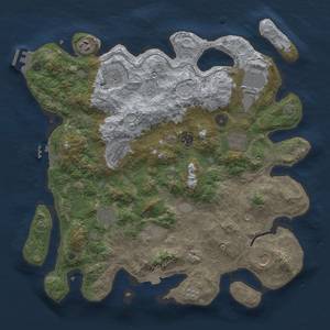 Thumbnail Rust Map: Procedural Map, Size: 4000, Seed: 1880140892, 18 Monuments