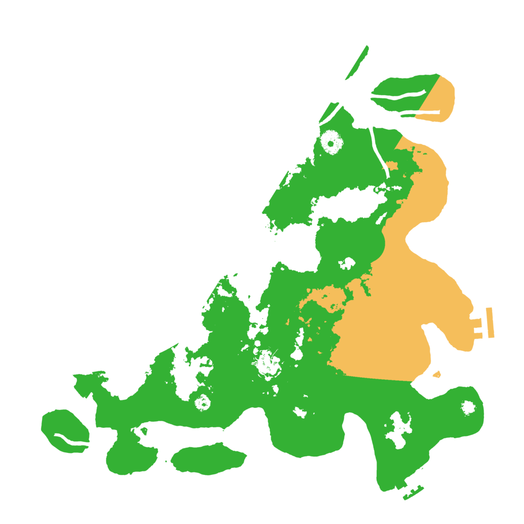 Biome Rust Map: Procedural Map, Size: 3500, Seed: 28919355