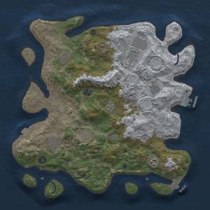 Thumbnail Rust Map: Procedural Map, Size: 3750, Seed: 41747069, 17 Monuments