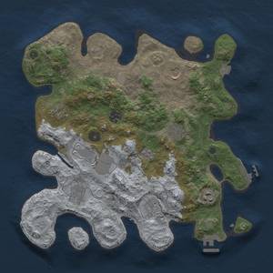 Thumbnail Rust Map: Procedural Map, Size: 3500, Seed: 1490609434, 17 Monuments