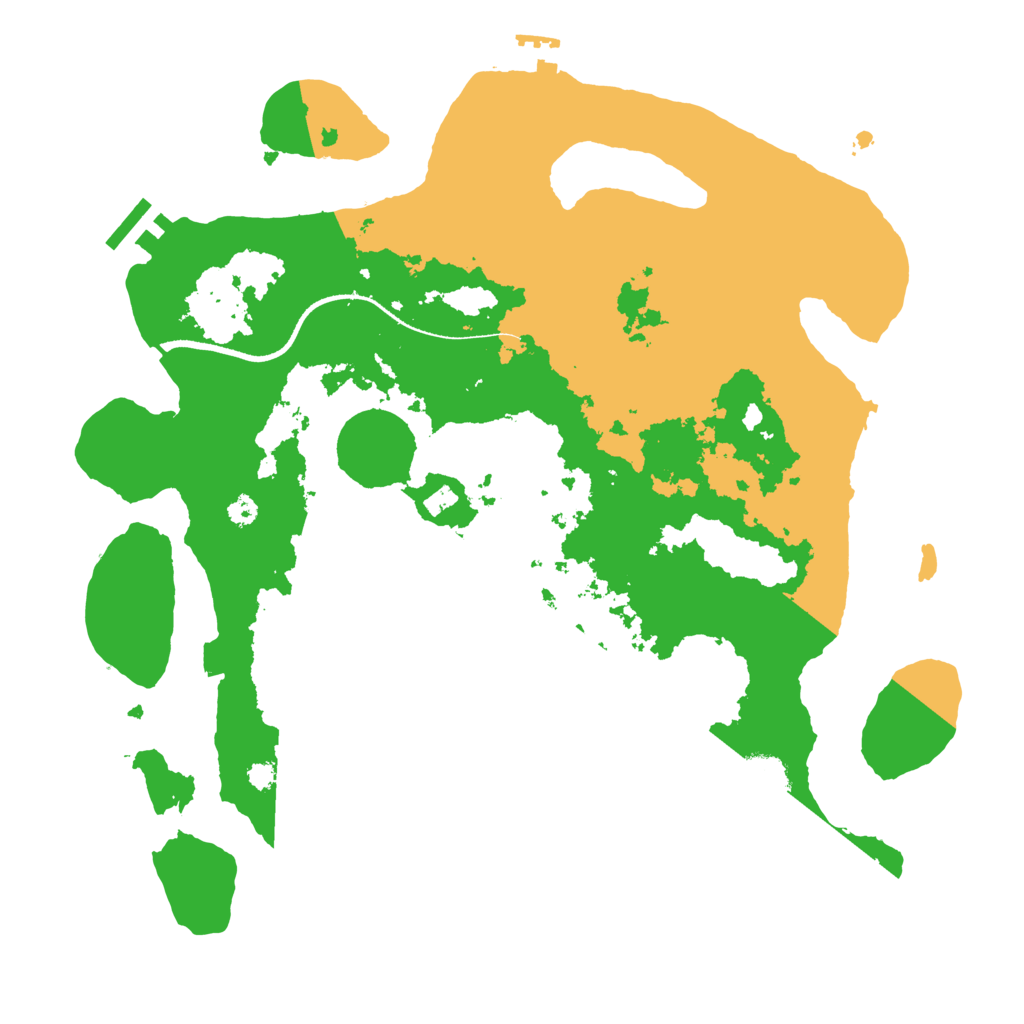 Biome Rust Map: Procedural Map, Size: 3500, Seed: 695882103