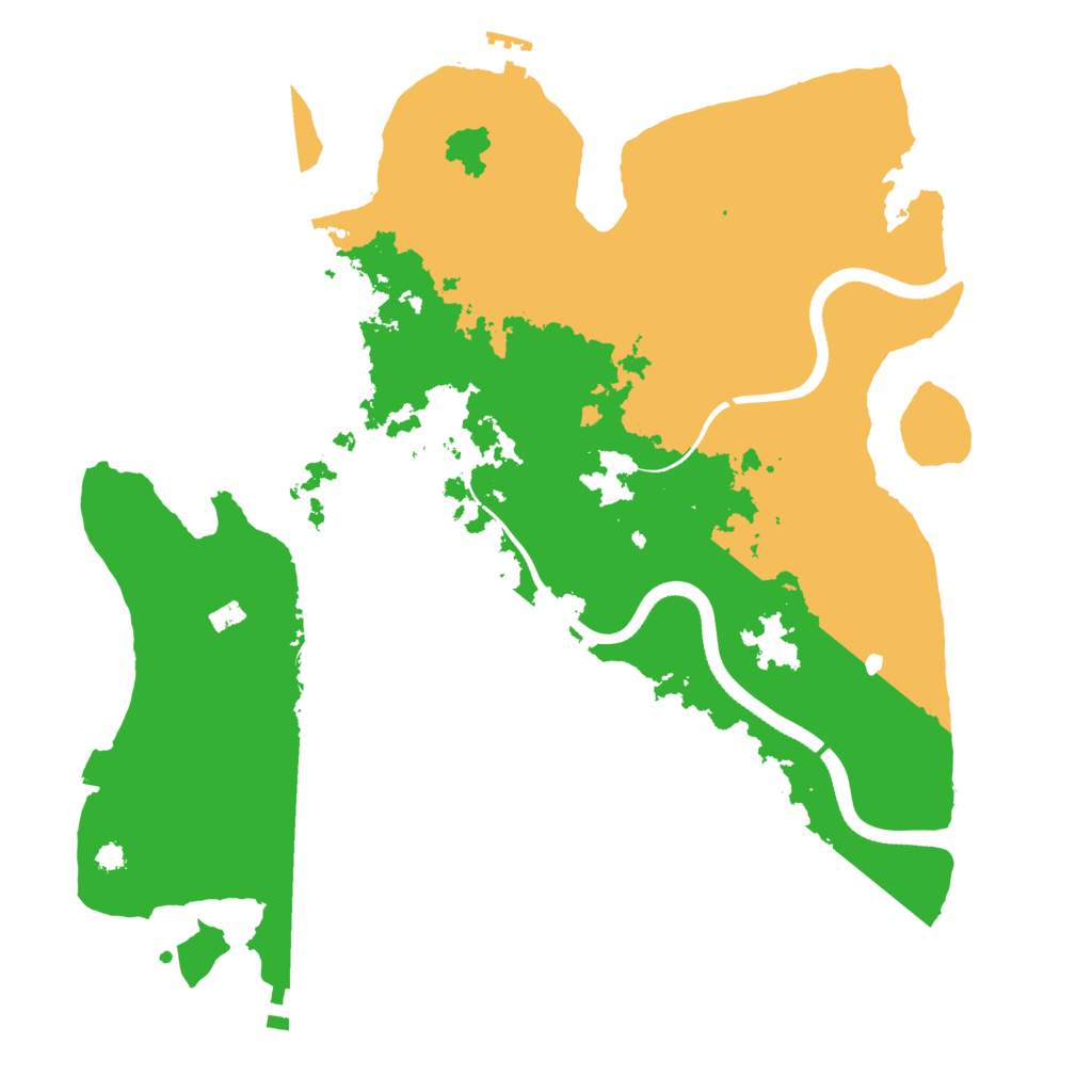 Biome Rust Map: Procedural Map, Size: 3500, Seed: 1416053791