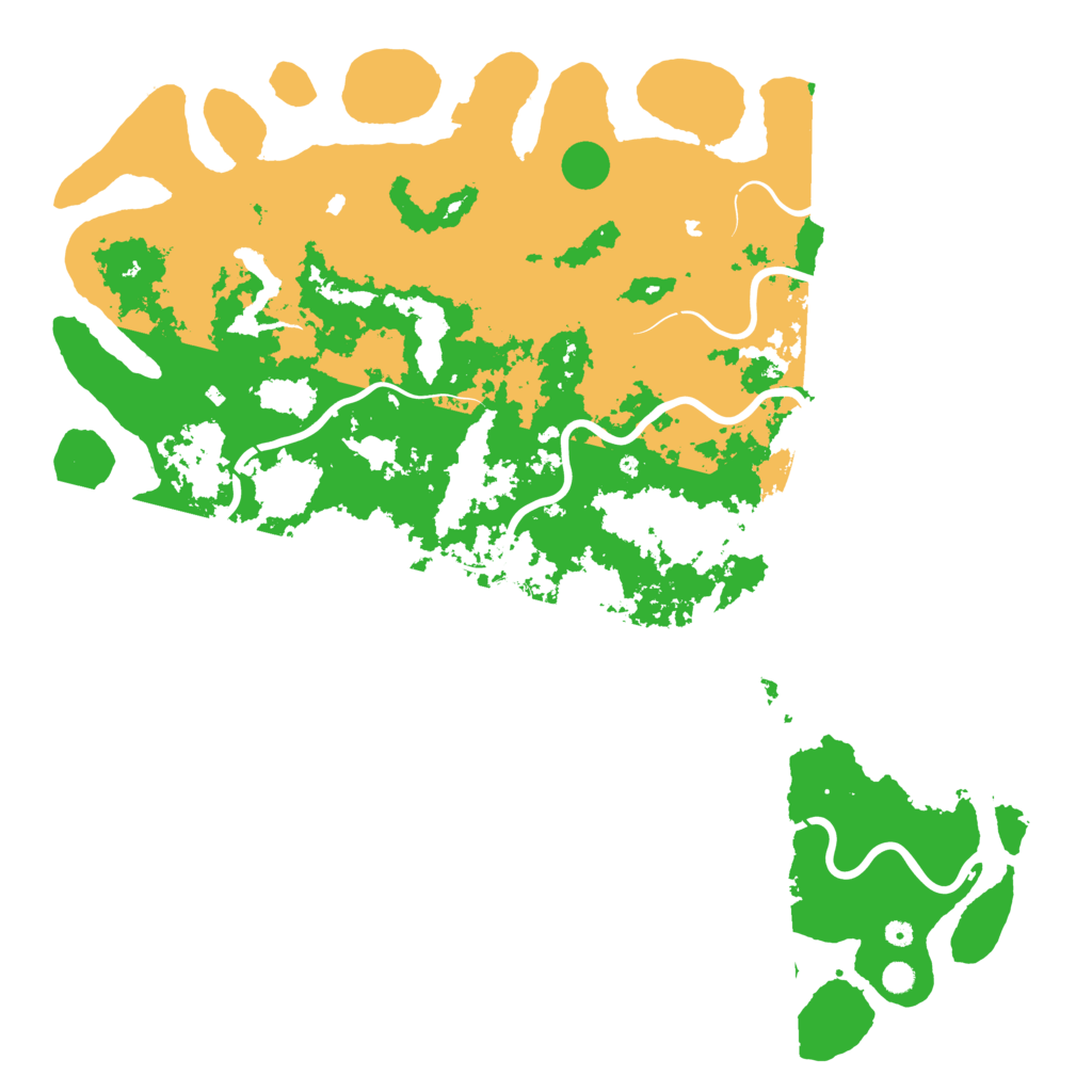 Biome Rust Map: Procedural Map, Size: 6000, Seed: 1097453