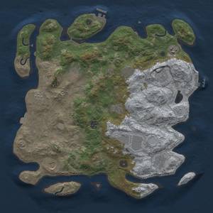 Thumbnail Rust Map: Procedural Map, Size: 4000, Seed: 617692170, 19 Monuments