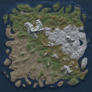 Thumbnail Rust Map: Procedural Map, Size: 6000, Seed: 103555946, 19 Monuments