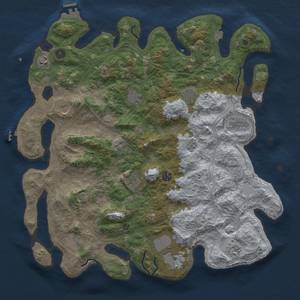 Thumbnail Rust Map: Procedural Map, Size: 4500, Seed: 5679233, 19 Monuments