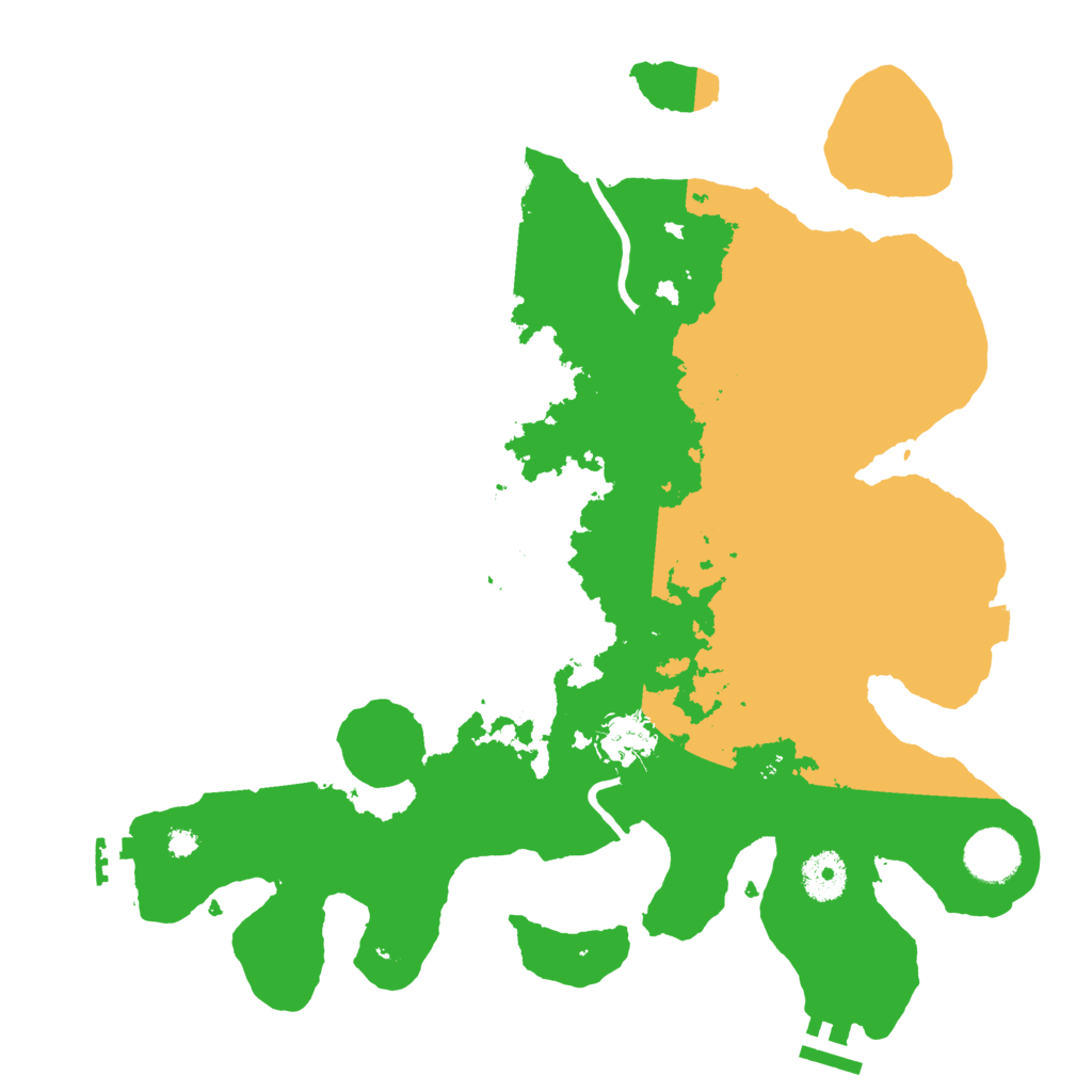 Biome Rust Map: Procedural Map, Size: 3500, Seed: 921719808