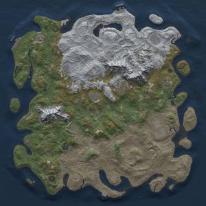 Thumbnail Rust Map: Procedural Map, Size: 5000, Seed: 8211971, 19 Monuments