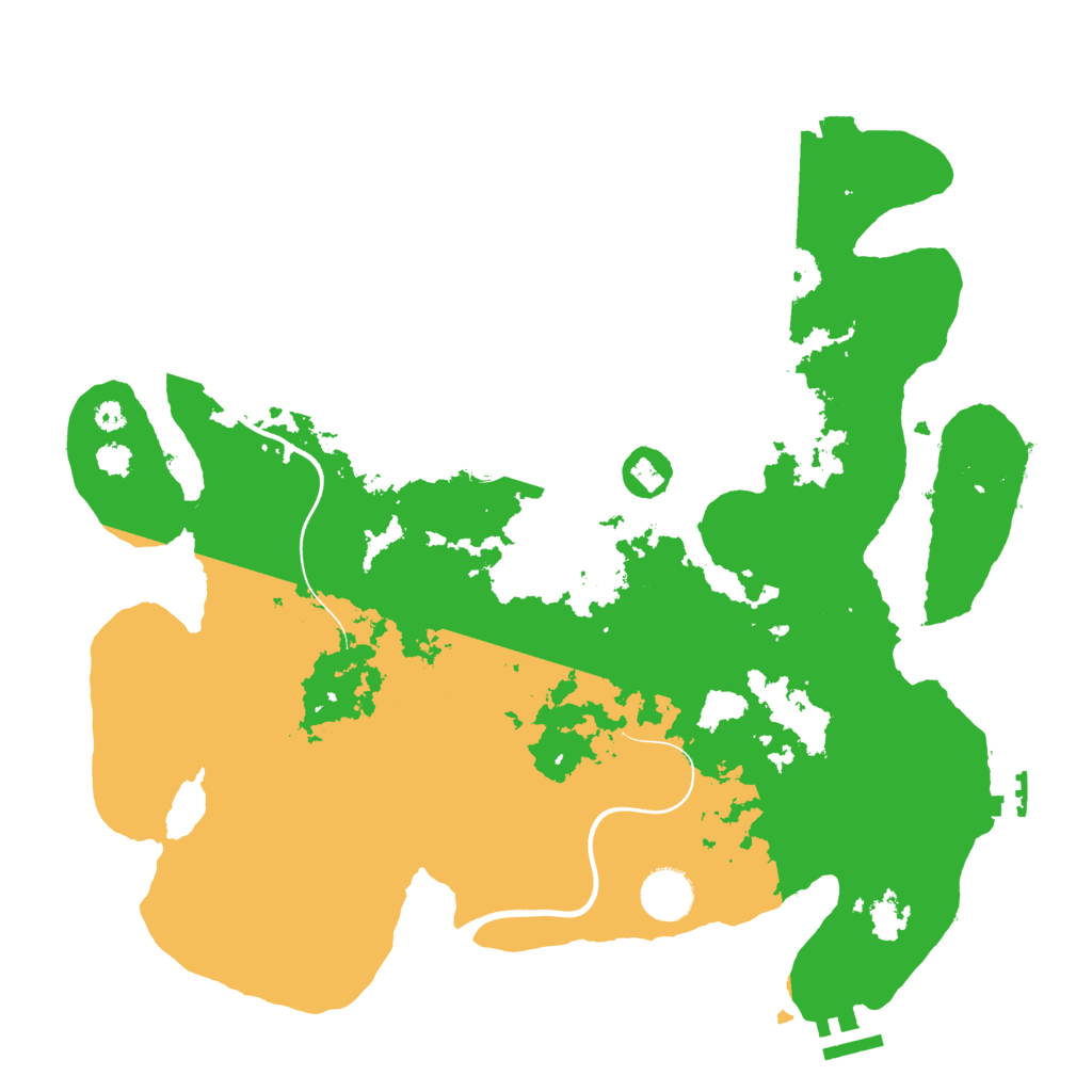 Biome Rust Map: Procedural Map, Size: 3650, Seed: 1441