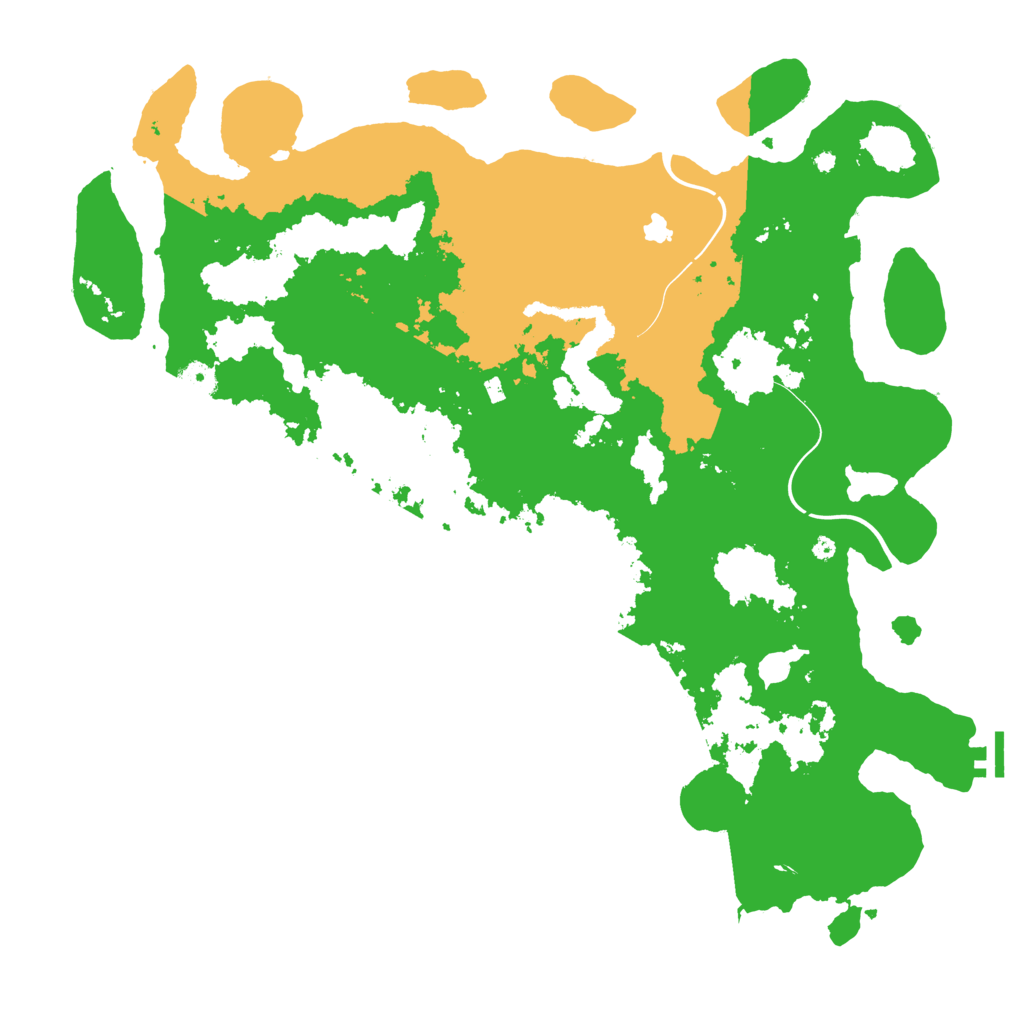 Biome Rust Map: Procedural Map, Size: 4500, Seed: 289820748