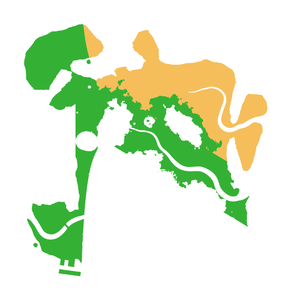 Biome Rust Map: Procedural Map, Size: 2800, Seed: 70424