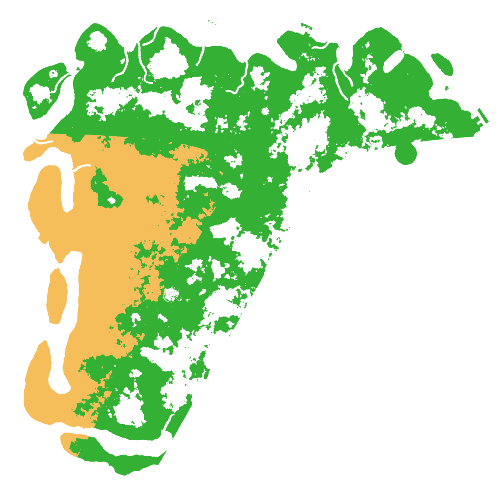 Biome Rust Map: Procedural Map, Size: 6000, Seed: 90498039