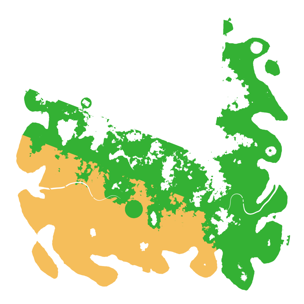 Biome Rust Map: Procedural Map, Size: 4500, Seed: 912390490