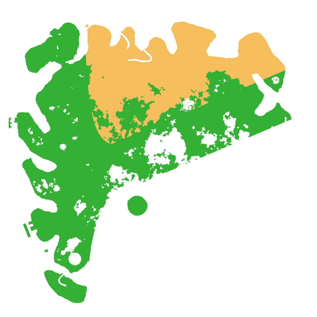 Biome Rust Map: Procedural Map, Size: 4500, Seed: 554433