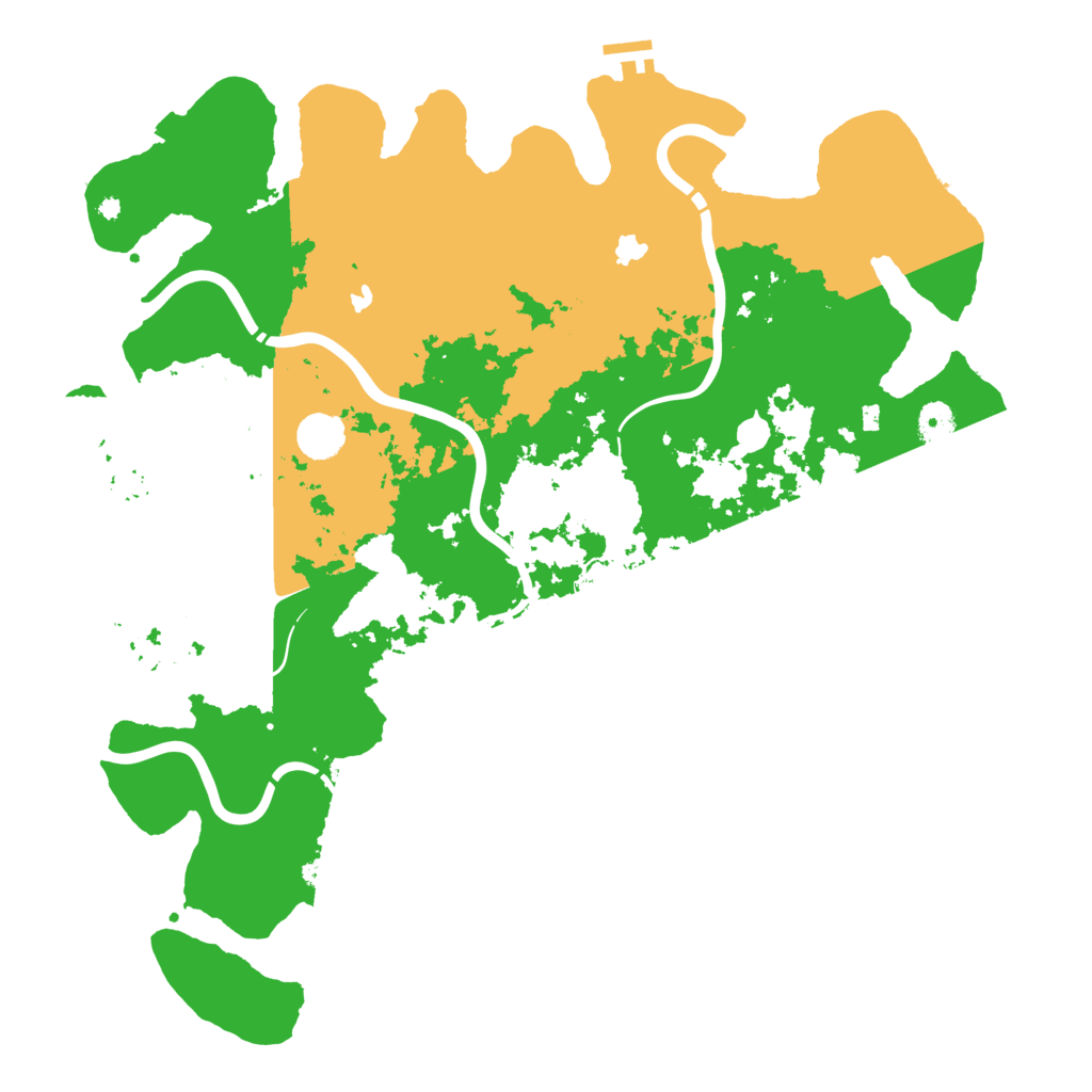Biome Rust Map: Procedural Map, Size: 4500, Seed: 554433