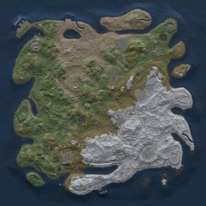 Thumbnail Rust Map: Procedural Map, Size: 4250, Seed: 765432198, 19 Monuments