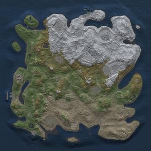 Thumbnail Rust Map: Procedural Map, Size: 4000, Seed: 78515313, 19 Monuments