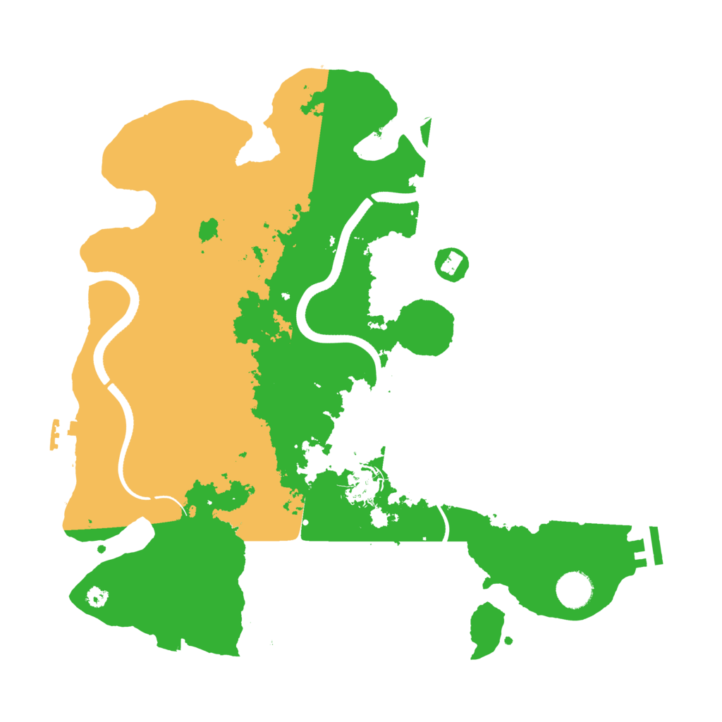 Biome Rust Map: Procedural Map, Size: 3500, Seed: 670249180