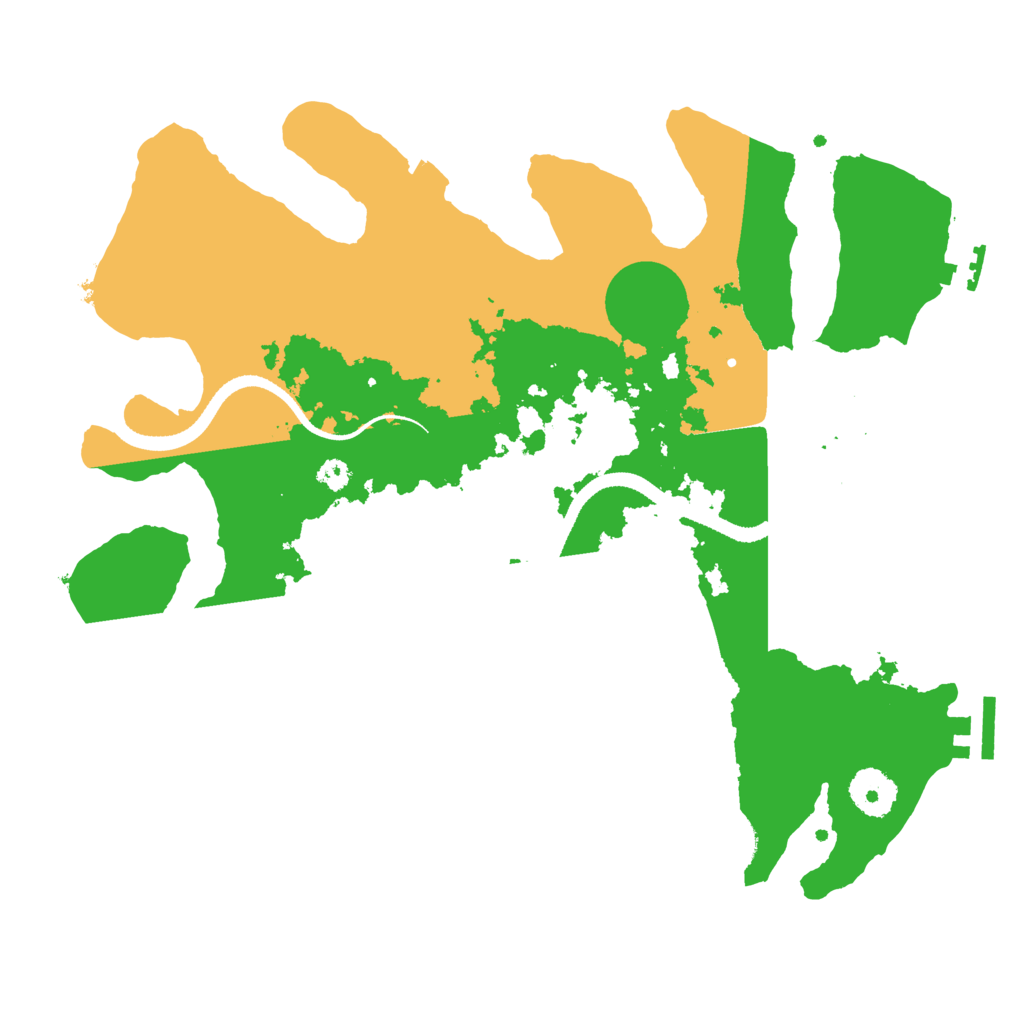 Biome Rust Map: Procedural Map, Size: 3300, Seed: 7250645