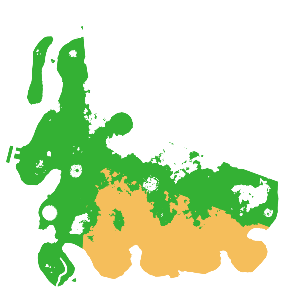 Biome Rust Map: Procedural Map, Size: 3600, Seed: 4727252