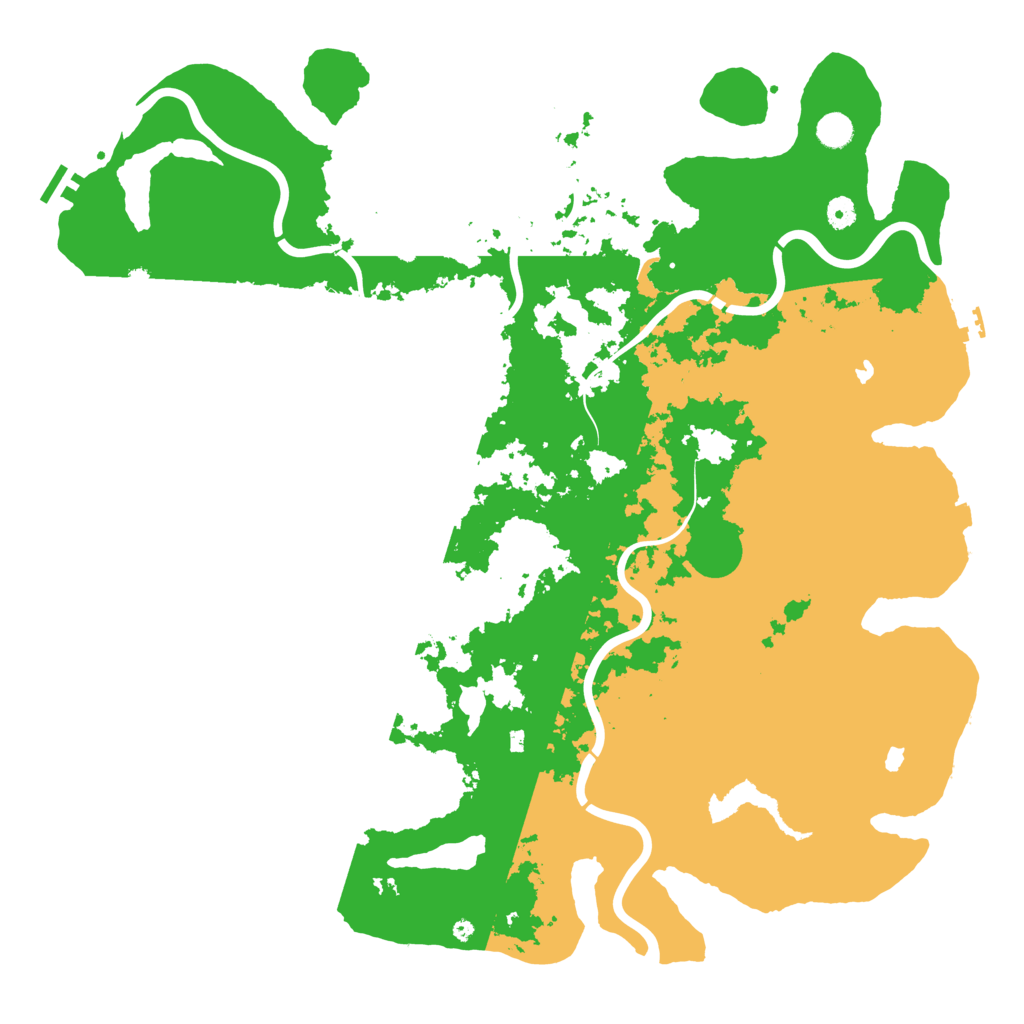 Biome Rust Map: Procedural Map, Size: 5000, Seed: 280988591